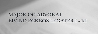 Eckbos Legater